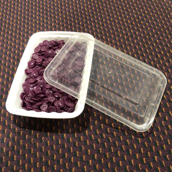 NWOT lot of 2 hole purple buttons - Picture 11 of 11